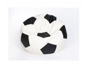 Кресло-мешок Мяч малый бело-черное в Ишиме - ishim.ok-mebel.com | фото 1