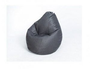 Кресло-мешок Груша велюр темно - серое большое в Ишиме - ishim.ok-mebel.com | фото 1