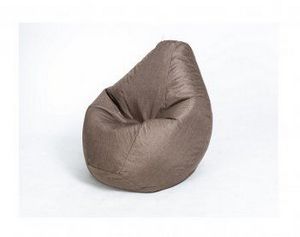 Кресло-мешок Груша велюр коричневое большое в Ишиме - ishim.ok-mebel.com | фото 1