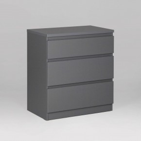 2.03.02.060.4 КАСТОР комод 3 ящика RU серый в Ишиме - ishim.ok-mebel.com | фото