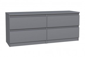 2.03.03.100.4 КАСТОР тумба 4 ящика RU серая в Ишиме - ishim.ok-mebel.com | фото