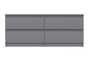 2.03.03.100.4 КАСТОР тумба 4 ящика RU серая в Ишиме - ishim.ok-mebel.com | фото 2