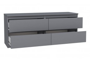 2.03.03.100.4 КАСТОР тумба 4 ящика RU серая в Ишиме - ishim.ok-mebel.com | фото 3