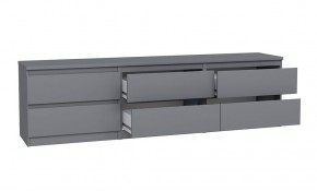 2.03.03.110.4 КАСТОР тумба 6 ящиков RU серая в Ишиме - ishim.ok-mebel.com | фото 3
