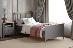 2.08.04.050.15 САГА кровать одинарная 90х200 серая/ясень в Ишиме - ishim.ok-mebel.com | фото 4