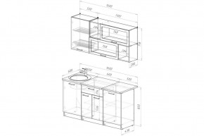 АНТИКА Кухонный гарнитур Стандарт (1600 мм) в Ишиме - ishim.ok-mebel.com | фото 2