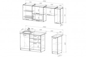 АНТИКА Кухонный гарнитур Ультра (2000 мм) в Ишиме - ishim.ok-mebel.com | фото 2