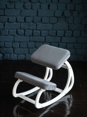 Балансирующий коленный стул Конёк Горбунёк (Белый) в Ишиме - ishim.ok-mebel.com | фото 3