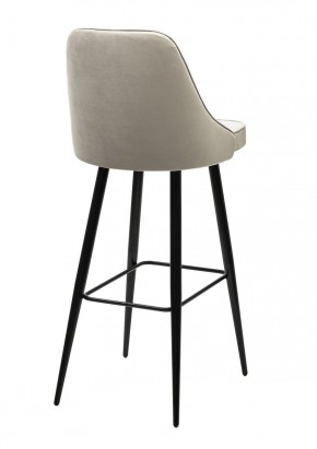 Барный стул NEPAL-BAR ЛАТТЕ #25, велюр/ черный каркас (H=78cm) М-City в Ишиме - ishim.ok-mebel.com | фото 2