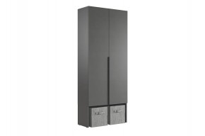 БАСКО Прихожая К7 (графит) в Ишиме - ishim.ok-mebel.com | фото 4