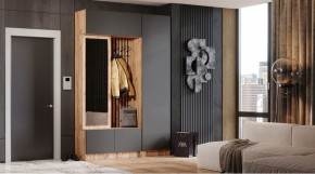 БАВАРИЯ Прихожая (дуб вотан/графит) в Ишиме - ishim.ok-mebel.com | фото