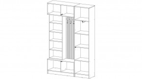 БАВАРИЯ Прихожая (дуб вотан/графит) в Ишиме - ishim.ok-mebel.com | фото 4