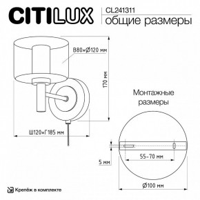 Бра Citilux ELAN CL241311 в Ишиме - ishim.ok-mebel.com | фото 8