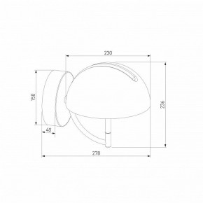 Бра Eurosvet Emisfero 50083/1 LED золото в Ишиме - ishim.ok-mebel.com | фото 3