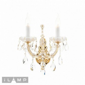 Бра iLamp Diamond W6071-2 GD+CL в Ишиме - ishim.ok-mebel.com | фото 2