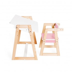 Детская растущая парта и стул Я САМ "Краски" (Розовый) в Ишиме - ishim.ok-mebel.com | фото 5