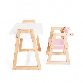 Детская растущая парта и стул Я САМ "Краски" (Розовый) в Ишиме - ishim.ok-mebel.com | фото 6