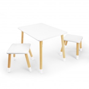 Детский комплект стол и два табурета Rolti Baby (белая столешница/белое сиденье/береза ножки) в Ишиме - ishim.ok-mebel.com | фото 1