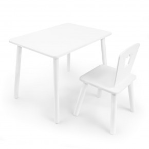 Детский комплект стол и стул «Корона» Rolti Baby (белый/белый, массив березы/мдф) в Ишиме - ishim.ok-mebel.com | фото 1