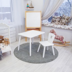 Детский комплект стол и стул «Корона» Rolti Baby (белый/белый, массив березы/мдф) в Ишиме - ishim.ok-mebel.com | фото 2