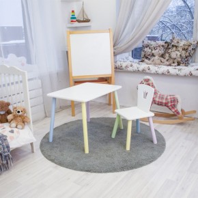 Детский комплект стол и стул «Корона» Rolti Baby (белый/цветной, массив березы/мдф) в Ишиме - ishim.ok-mebel.com | фото 2
