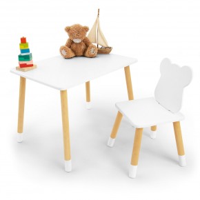 Детский комплект стол и стул «Мишка» Rolti Baby (белый/береза, массив березы/мдф) в Ишиме - ishim.ok-mebel.com | фото 2