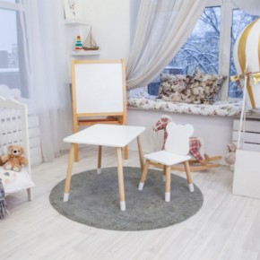 Детский комплект стол и стул «Мишка» Rolti Baby (белый/береза, массив березы/мдф) в Ишиме - ishim.ok-mebel.com | фото 3