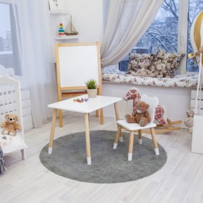 Детский комплект стол и стул «Мишка» Rolti Baby (белый/береза, массив березы/мдф) в Ишиме - ishim.ok-mebel.com | фото 6