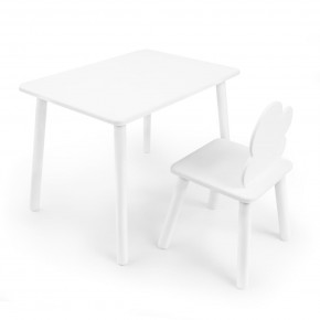 Детский комплект стол и стул «Облачко» Rolti Baby (белый/белый, массив березы/мдф) в Ишиме - ishim.ok-mebel.com | фото 1