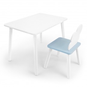 Детский комплект стол и стул «Облачко» Rolti Baby (белый/голубой, массив березы/мдф) в Ишиме - ishim.ok-mebel.com | фото 1