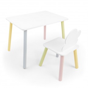Детский комплект стол и стул «Облачко» Rolti Baby (белый/цветной, массив березы/мдф) в Ишиме - ishim.ok-mebel.com | фото