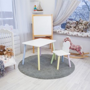 Детский комплект стол и стул «Облачко» Rolti Baby (белый/цветной, массив березы/мдф) в Ишиме - ishim.ok-mebel.com | фото 2