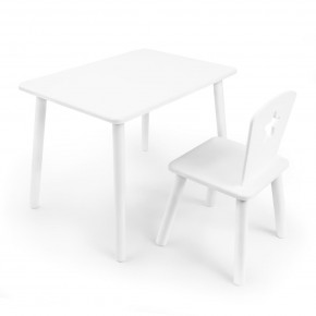 Детский комплект стол и стул «Звезда» Rolti Baby (белый/белый, массив березы/мдф) в Ишиме - ishim.ok-mebel.com | фото
