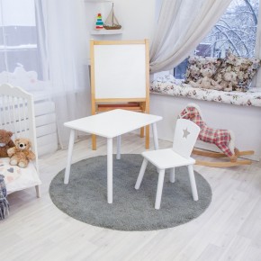 Детский комплект стол и стул «Звезда» Rolti Baby (белый/белый, массив березы/мдф) в Ишиме - ishim.ok-mebel.com | фото 2