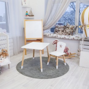 Детский комплект стол и стул «Звезда» Rolti Baby (белый/береза, массив березы/мдф) в Ишиме - ishim.ok-mebel.com | фото 3