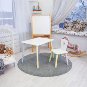 Детский комплект стол и стул «Звезда» Rolti Baby (белый/цветной, массив березы/мдф) в Ишиме - ishim.ok-mebel.com | фото 2