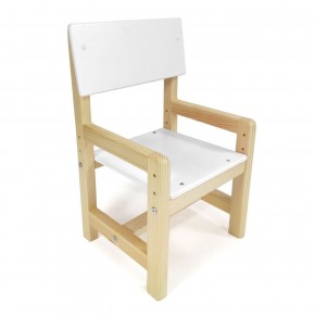 Детский растущий комплект стол и стул  Я САМ "Лофт" (Белый, Сосна) в Ишиме - ishim.ok-mebel.com | фото 5