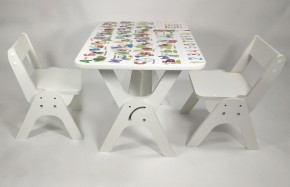 Детский растущий стол-парта и два стула Я САМ "Умка-Дуо" (Алфавит) в Ишиме - ishim.ok-mebel.com | фото