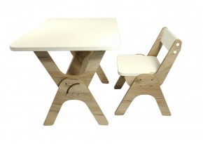 Детский растущий стол-парта и стул Я САМ "Умка" (Дуб/Серый) в Ишиме - ishim.ok-mebel.com | фото