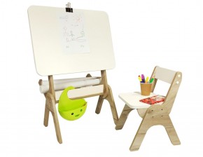 Детский растущий стол-парта и стул Я САМ "Умка" (Дуб/Серый) в Ишиме - ishim.ok-mebel.com | фото 3