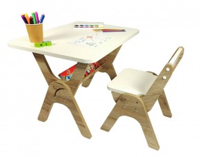 Детский растущий стол-парта и стул Я САМ "Умка" (Дуб/Серый) в Ишиме - ishim.ok-mebel.com | фото 4