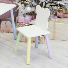 Детский стул Мишутка (Белый/Белый/Цветной) в Ишиме - ishim.ok-mebel.com | фото 1