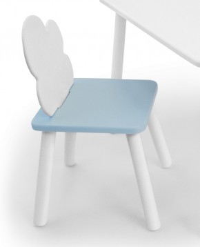 Детский стул Облачко (Белый/Голубой/Белый) в Ишиме - ishim.ok-mebel.com | фото 1