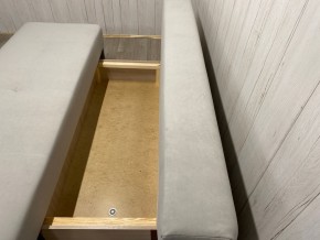 Диван Комфорт-1 (НПБ) велюр Luma 13 св.серый в Ишиме - ishim.ok-mebel.com | фото 6
