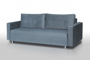 Диван Комфорт с прямыми подлокотниками (микровелюр серый) в Ишиме - ishim.ok-mebel.com | фото