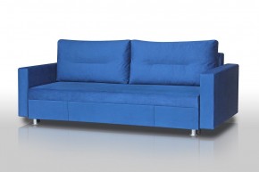 Диван Комфорт с прямыми подлокотниками (микровелюр синий) в Ишиме - ishim.ok-mebel.com | фото