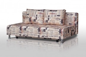 Диван-кровать Комфорт без подлокотников Принт "Gazeta" (2 подушки) в Ишиме - ishim.ok-mebel.com | фото 1