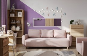 Диван-кровать Тулисия светло-розовый, ткань рогожка в Ишиме - ishim.ok-mebel.com | фото 4