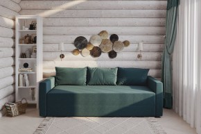Диван-кровать Вало сине-зелёный, ткань рогожка в Ишиме - ishim.ok-mebel.com | фото 2