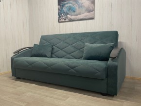 Диван Престиж-16 (НПБ+МДФ) велюр Sensey bottle green в Ишиме - ishim.ok-mebel.com | фото